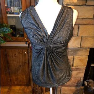 Studio Y sleeveless shirt sparkly material size M